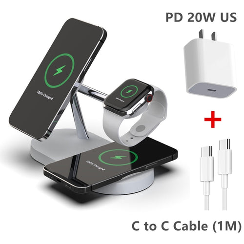 Load image into Gallery viewer, 3-in-1 Wireless Magsafe Charger Stand
