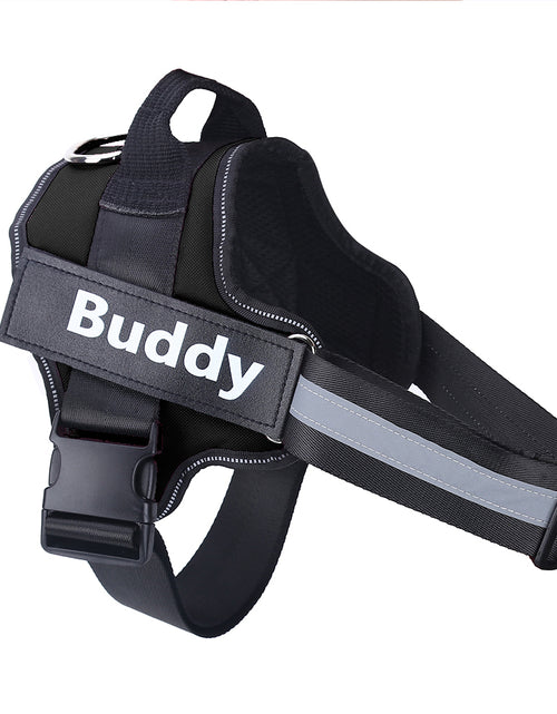 Load image into Gallery viewer, Personalized Dog Harness NO PULL Reflective Breathable Adjustable Pet Harness Vest For Small Large Dog Custom Patch Pet Supplies
