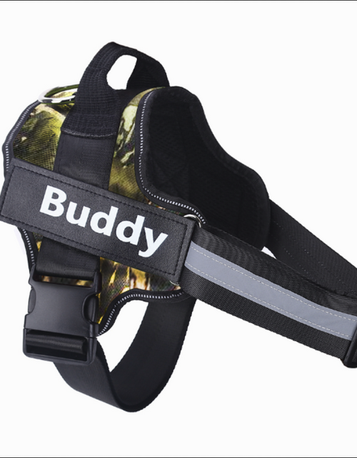 Load image into Gallery viewer, Personalized Dog Harness NO PULL Reflective Breathable Adjustable Pet Harness Vest For Small Large Dog Custom Patch Pet Supplies
