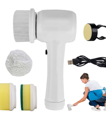 Electric Cleaning Brush 4 In 1 Spinning Scrubber Handheld Electric Cordless Cleaning Brush Portable