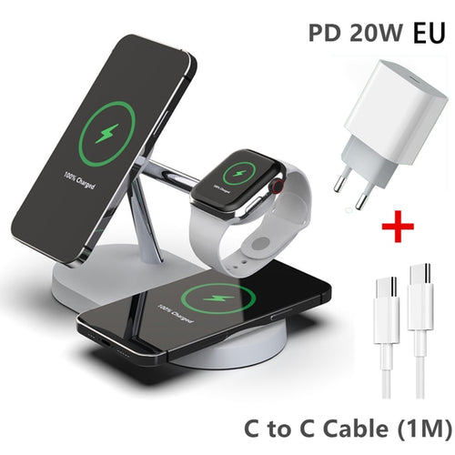 Load image into Gallery viewer, 3-in-1 Wireless Magsafe Charger Stand
