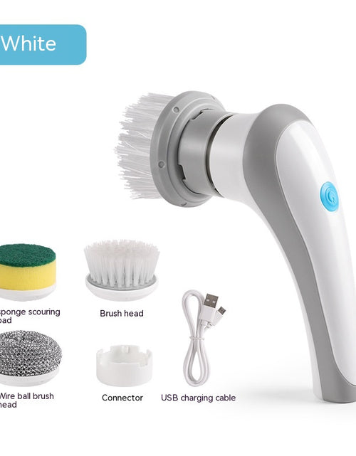 Load image into Gallery viewer, Electric Cleaning Brush 4 In 1 Spinning Scrubber Handheld Electric Cordless Cleaning Brush Portable
