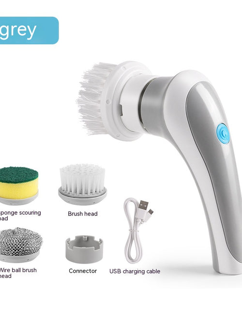 Load image into Gallery viewer, Electric Cleaning Brush 4 In 1 Spinning Scrubber Handheld Electric Cordless Cleaning Brush Portable
