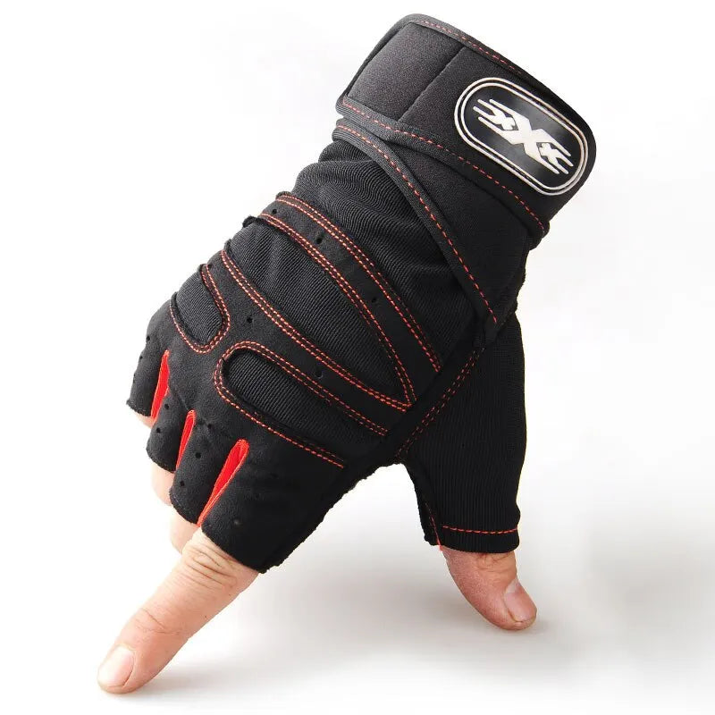 Fitness Half Finger Gloves Men And Women Wrist Guard Sports Dumbbell Riding Non Slip Horizontal Bar Exercise Training