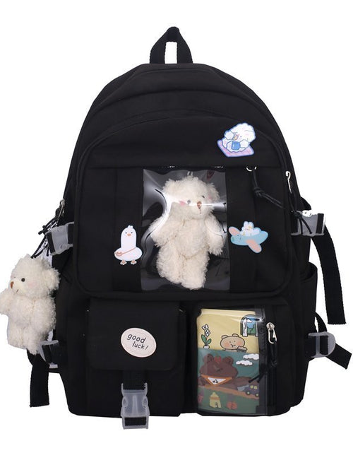 Load image into Gallery viewer, Large Capacity High School Student Schoolbag Women&#039;s  Cartoon Backpack For Junior High School Students Backpack
