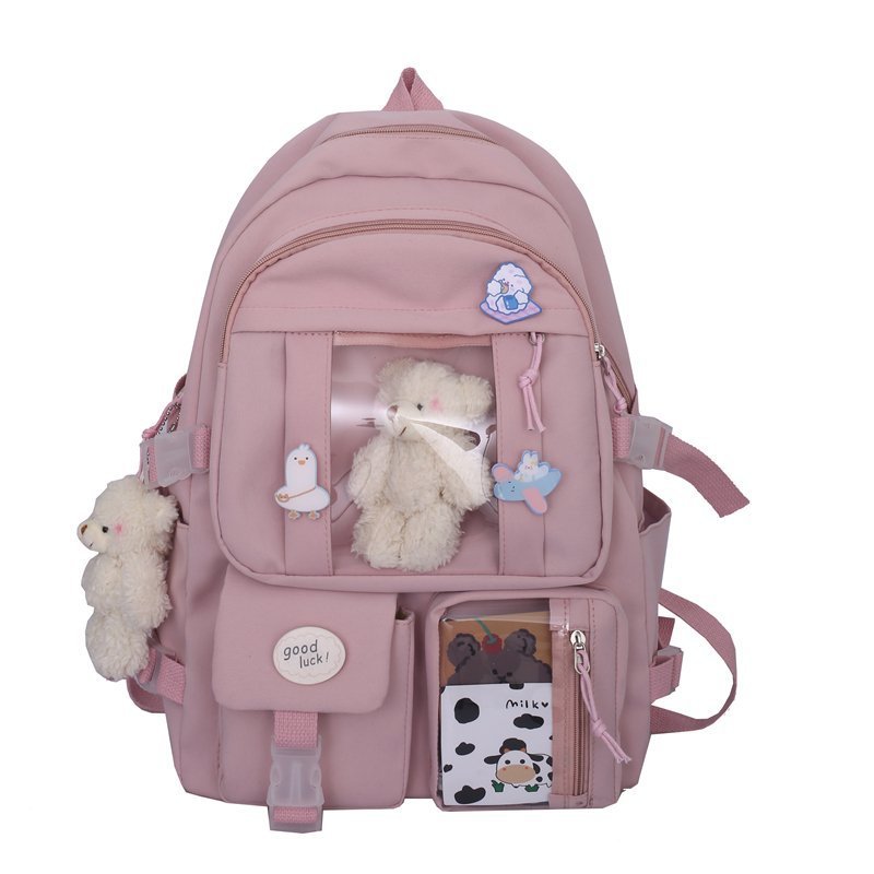 Large Capacity High School Student Schoolbag Women&#039;s  Cartoon Backpack For Junior High School Students Backpack