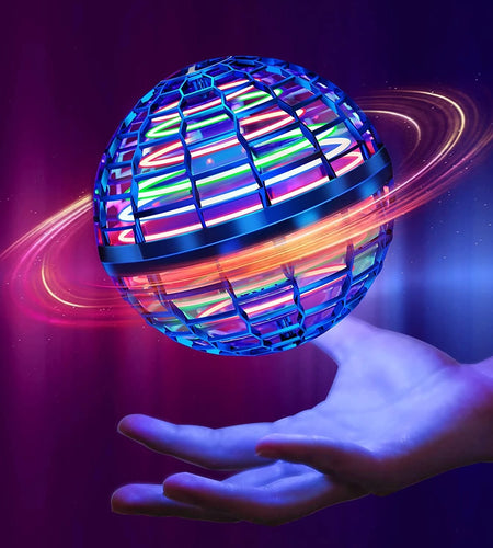 Flynova Pro Flying Ball Spinner Toy  Hand Controlled Drone Helicopter 360 Rotating Mini UFO With Light Kids Gifts