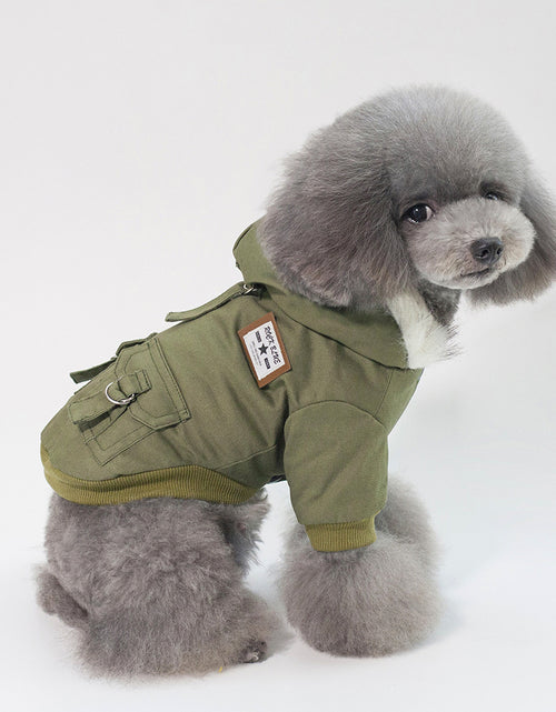 Load image into Gallery viewer, Pet Clothing Dog Clothes Autumn And Winter New Pet Clothes Pet Legs Cotton Clothes Junlu Cotton Clothes Fleece
