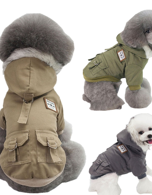 Load image into Gallery viewer, Pet Clothing Dog Clothes Autumn And Winter New Pet Clothes Pet Legs Cotton Clothes Junlu Cotton Clothes Fleece
