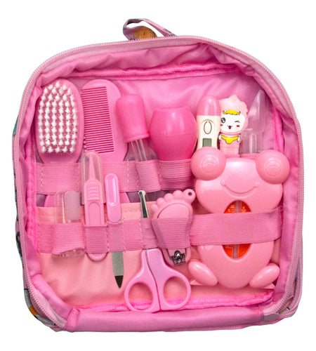 Baby Nursing Nasal Aspirator Medicine Feeder 13 Pieces (Type D) Cartoon Cloth Bag Set Baby Nail Scissors Manicure Scissors