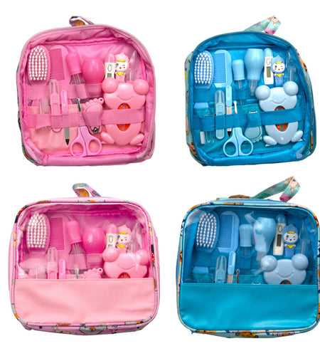 Baby Nursing Nasal Aspirator Medicine Feeder 13 Pieces (Type D) Cartoon Cloth Bag Set Baby Nail Scissors Manicure Scissors