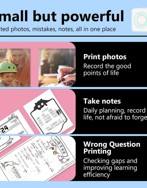 Load image into Gallery viewer, Mini Printer Portable Thermal Stickers
