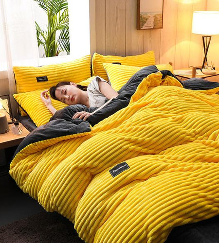 Corduroy Velvet Bedding Set