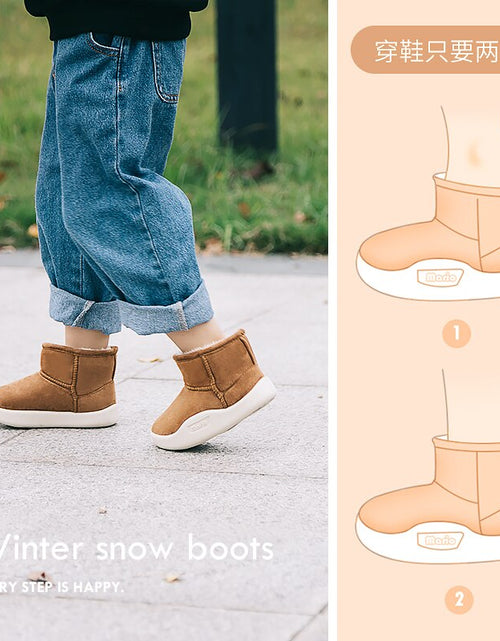 Load image into Gallery viewer, Girls Boys Warm Outdoor Winter Boots
