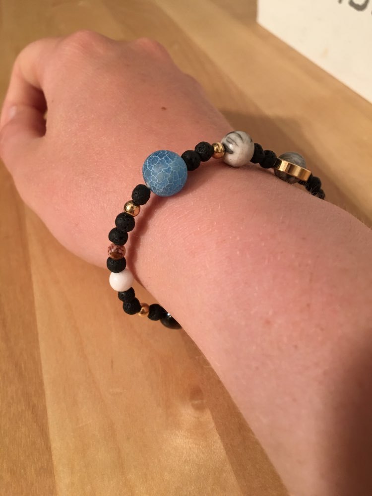 Solar system natural stone bracelet