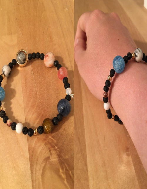 Load image into Gallery viewer, Solar system natural stone bracelet
