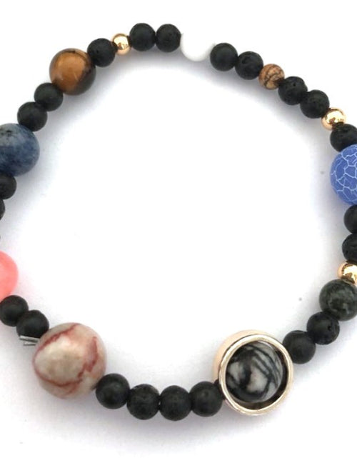 Load image into Gallery viewer, Solar system natural stone bracelet
