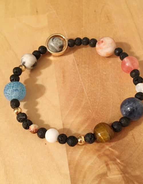 Load image into Gallery viewer, Solar system natural stone bracelet
