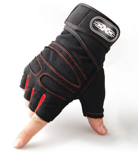 Fitness Half Finger Gloves Men And Women Wrist Guard Sports Dumbbell Riding Non Slip Horizontal Bar Exercise Training