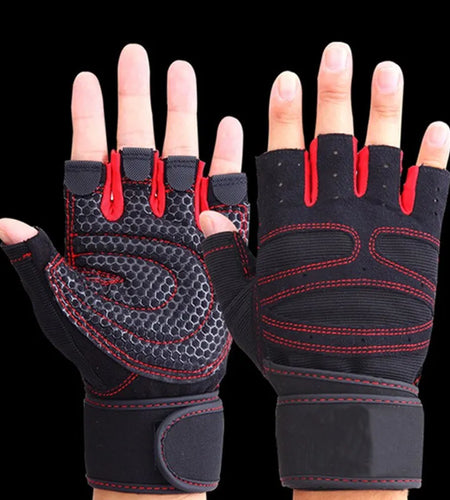 Fitness Half Finger Gloves Men And Women Wrist Guard Sports Dumbbell Riding Non Slip Horizontal Bar Exercise Training