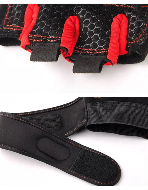 Load image into Gallery viewer, Fitness Half Finger Gloves Men And Women Wrist Guard Sports Dumbbell Riding Non Slip Horizontal Bar Exercise Training
