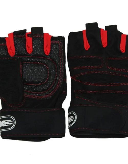 Load image into Gallery viewer, Fitness Half Finger Gloves Men And Women Wrist Guard Sports Dumbbell Riding Non Slip Horizontal Bar Exercise Training
