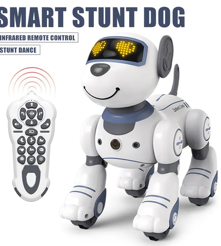 Funny RC Robot Electronic Dog Stunt Dog Voice Command Programmable Touch-sense Music Song Robot Dog for Children&#039;s Toys