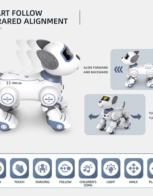 Load image into Gallery viewer, Funny RC Robot Electronic Dog Stunt Dog Voice Command Programmable Touch-sense Music Song Robot Dog for Children&#039;s Toys
