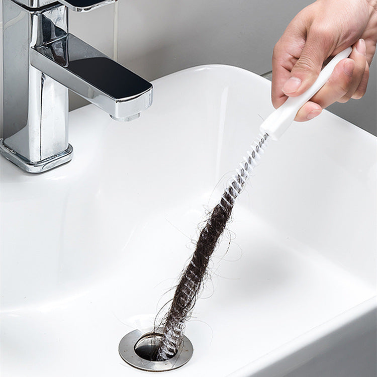 Flexible Pipe Dredge, Sewer Hair Cleaner, Wash Basin Cleaning Brush, Water Pipe Artifact Tool