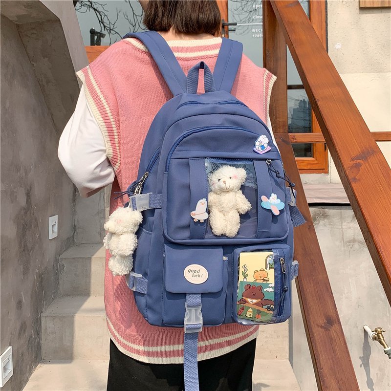 Large Capacity High School Student Schoolbag Women&#039;s  Cartoon Backpack For Junior High School Students Backpack