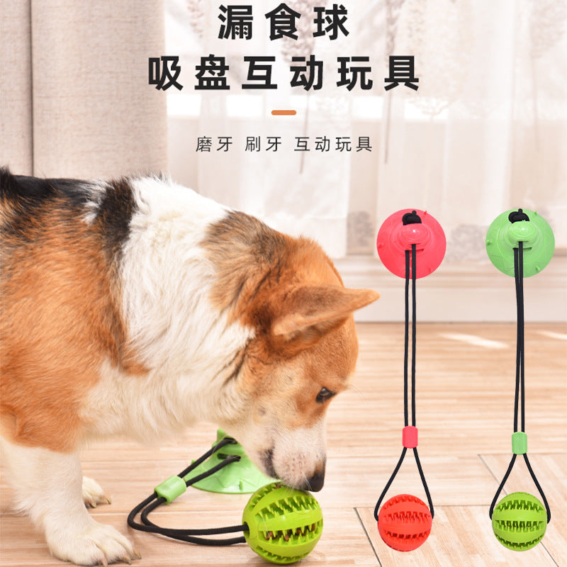 Dog Toys Bite-resistant Molar Pets To Relieve Boredom Puppies Small Dogs Puppy Interactive Sucker Watermelon Ball Leakage Food Ball