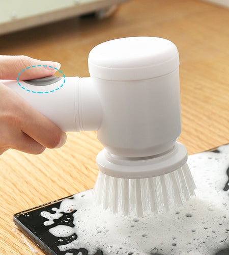 Electric Cleaning Brush Multifunctional Household Kitchen And Bathroom Brush Bowl Artifact Handheld Wireless Electric Brush Washer Brush