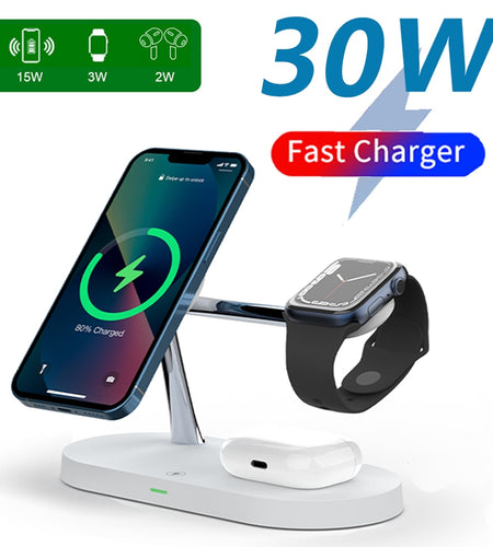 3-in-1 Wireless Magsafe Charger Stand